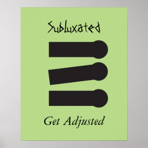 Chiropractic Subluxtic Spine Poster Personnaliser