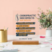 Chiropractie Bijwerkingen Chiropractor Gag Custom Acryl Bord (Huwelijk)