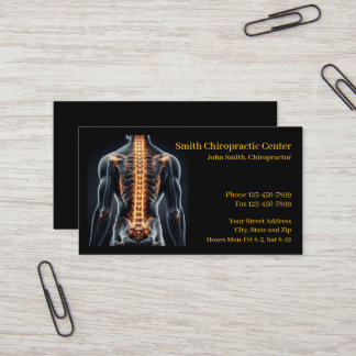 Chiropractie Chiropractie Kliniek Visitekaartje