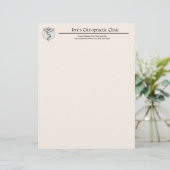 Chiropractie Chiropractor Letterhead Briefhoofd (Staand voorkant)