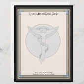 Chiropractie Chiropractor Letterhead Gepersonaliseerd Briefhoofd (Voorkant / Achterkant)