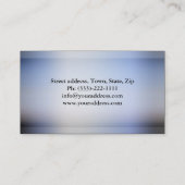 Chiropractie Chiropractor Menselijk Lichaam Blauwe Visitekaartje (Achterkant)