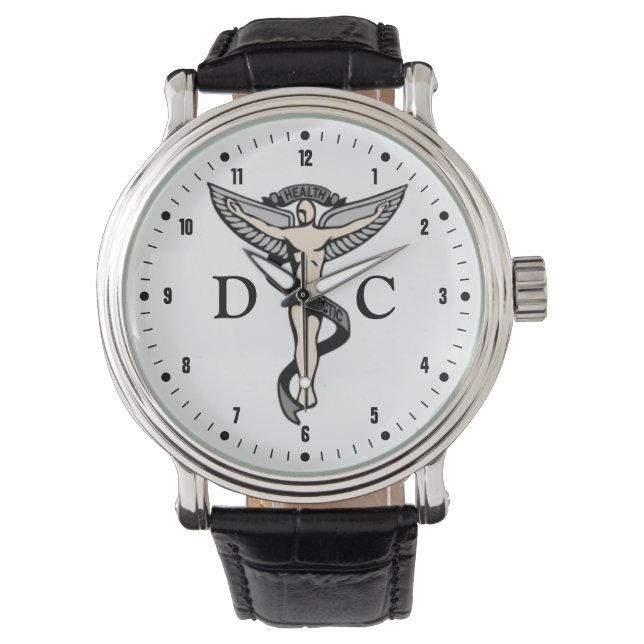 Chiropractie Embleem DC horloge (Voorkant)