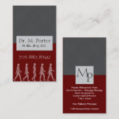 Chiropractie et carte de visite Médicale - (Devant / Derrière)