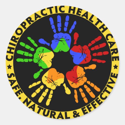 Chiropractie Gezondheidszorg Stickers (Voorkant)