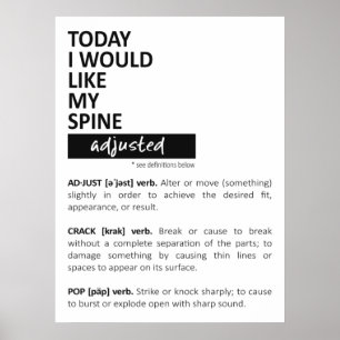 Chiropractie Poster, Chiropractie Kunst, Chiro Poster