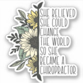 Chiropractie Sticker, Chiropractor, Chiro Student, Sticker (Voorkant)