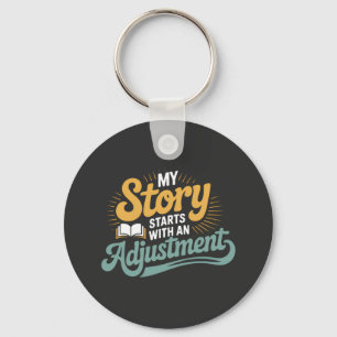 Chiropractie Student Motivatie Spine Quote Sleutelhanger