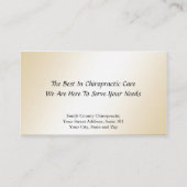 Chiropractie Visitekaartje (Achterkant)