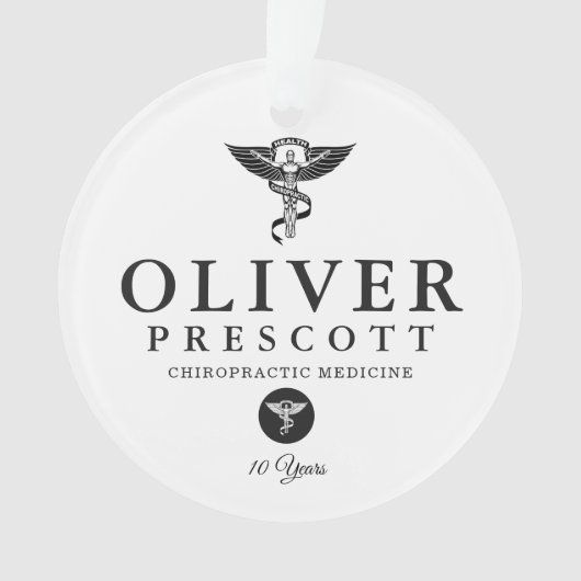 Chiropractisch Afstuderen | Pensionering Ornament (voorkant)