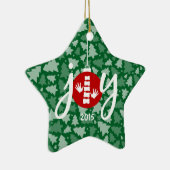 Chiropractisch kerstcollecteerbaar sieresje keramisch ornament (Rechts)