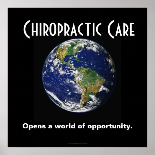 Chiropractisch Poster: Opens a World of Opportunit Poster (Voorkant)
