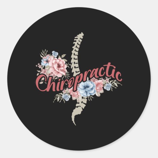 Chiropractisch Ronde Sticker (Voorkant)