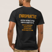 Chiropractisch T-shirt (Achterkant)