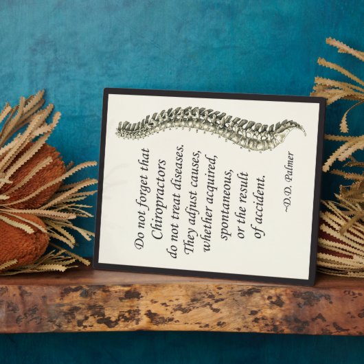 Chiropractische Aanpassing Palmer Easel Fotoplaat (Zijkant)