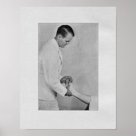 Chiropractische  afdruk voor aanpassing van extrem poster (Voorkant)