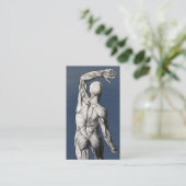 Chiropractische  anatomie Blue Chiropractor Visitekaartje (Staand voorkant)