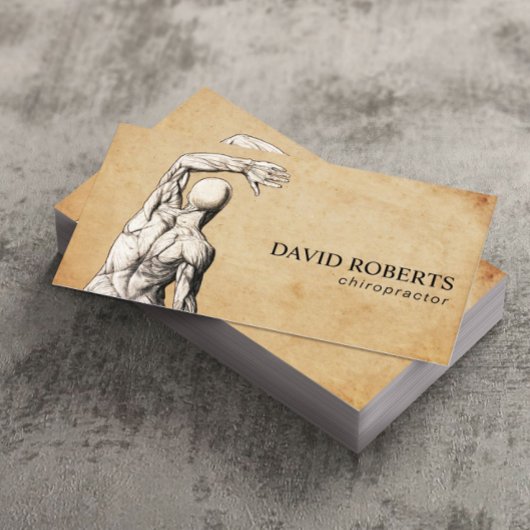 Chiropractische anatomie Chiropractor Visitekaartje