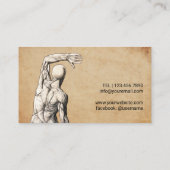 Chiropractische anatomie Chiropractor Visitekaartje (Achterkant)