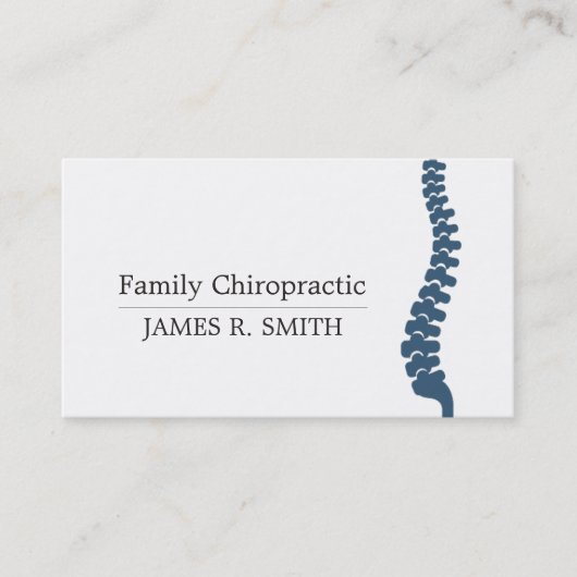 Chiropractische chiropractor visitekaartje (Voorkant)