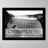 Chiropractische geneest het lichaam citeert Gezegd Poster (Voorkant)