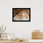 Chiropractische geneest het lichaam citeert Gezegd Poster (Keuken)