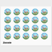 Chiropractische Kinder Club Classic Round Sticker (Vel)