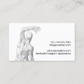 Chiropractische klinische chiropractor visitekaartje (Achterkant)