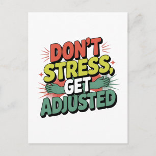 Chiropractische Stressverlichtingsrugaanpassing Ge Briefkaart
