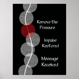 Chiropractische subluxatie Nerve Impingement Poste Poster