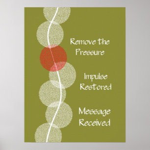 Chiropractische subluxatie Nerve Impingement Poste Poster