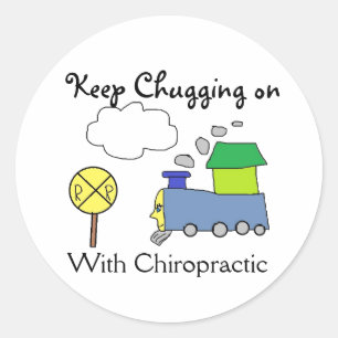 Chiropractische trekkers ronde sticker