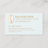 Chiropractor Appointment Reminder Visitekaartje (Voorkant)