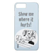 Chiropractor behandelt een Patient Funny Cartoon Case-Mate iPhone Case (Achterkant)