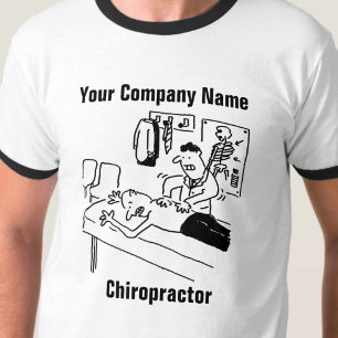 Chiropractor behandelt een Patient Funny Cartoon T-shirt