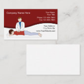 Chiropractor Carte de visite design unique (Devant / Derrière)