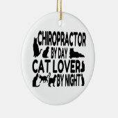 Chiropractor Cat Lover Keramisch Ornament (Rechts)