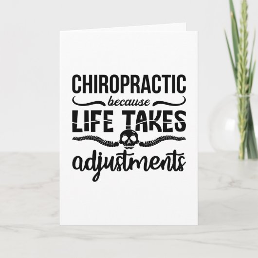 Chiropractor Chiro Spine Chiropractics Want Life Kaart (Voorkant)