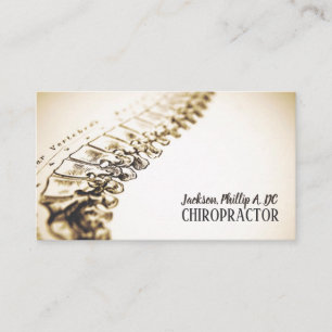 Chiropractor Chiropractic Clinic Therapy Massage Visitekaartje