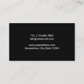 Chiropractor Chiropractic Healing Hands & Spine Visitekaartje (Achterkant)