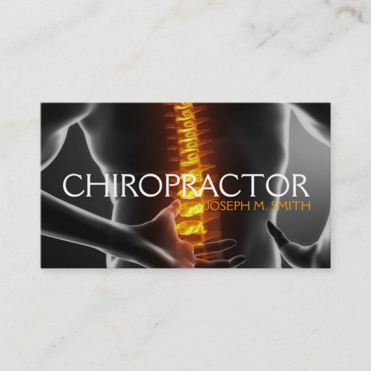 Chiropractor, Chiropractic, Health Visitekaartje (Voorkant)