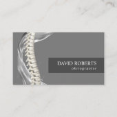 Chiropractor Chiropractic Spine Adjustment Dark Visitekaartje (Voorkant)