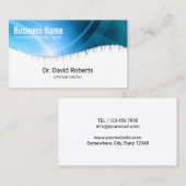 Chiropractor Chiropractic Spine Modern Blue Chiro Visitekaartje (Voorkant / Achterkant)