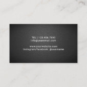 Chiropractor Chiropractic Spine Therapist Leather Visitekaartje (Achterkant)