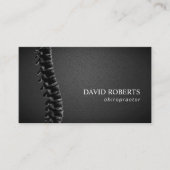 Chiropractor Chiropractic Spine Therapist Leather Visitekaartje (Voorkant)