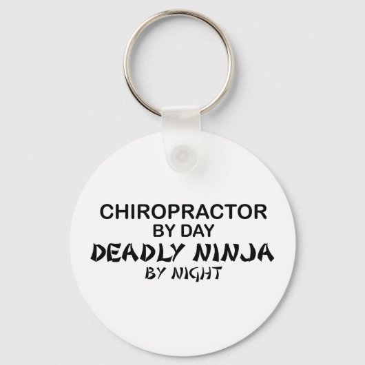 Chiropractor Deadly Ninja bij nacht Sleutelhanger (Voorkant)