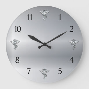 Chiropractor Emblème Chiropractor Grande Horloge