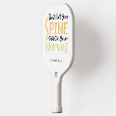 Chiropractor Gag Spine Krijg op de zenuwen Pickleball Paddle (Links)