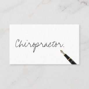 Chiropractor Handwrite Typografie Visitekaartje