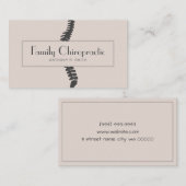 Chiropractor Health Visitekaartje (Voorkant / Achterkant)